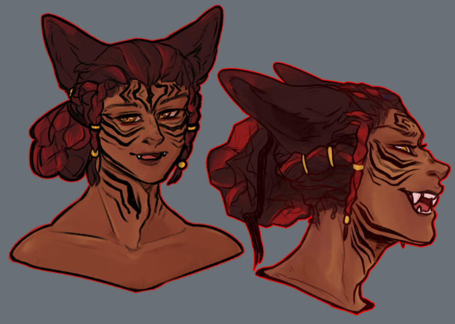 reign headshots from reference sheet